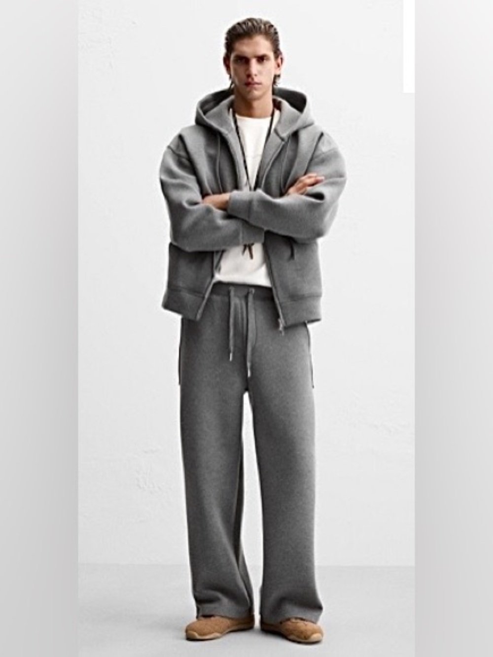 Zara  Wide-Leg Trousers Joggers